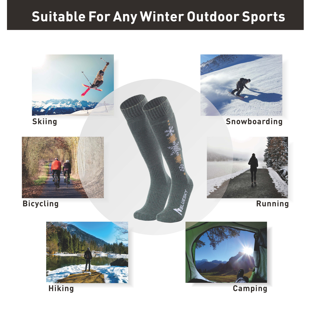 Ski & Snowboard Socks (Green)