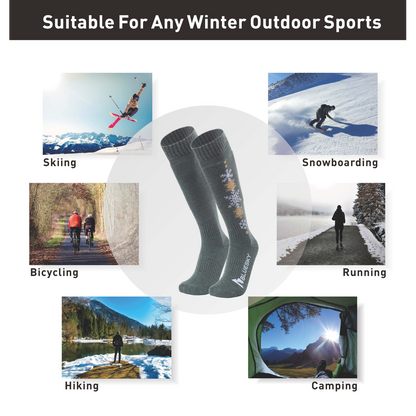 Ski & Snowboard Socks (Green)