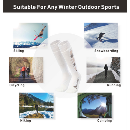 Ski & Snowboard Socks (White)