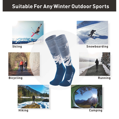Ski & Snowboard Socks (Blue)