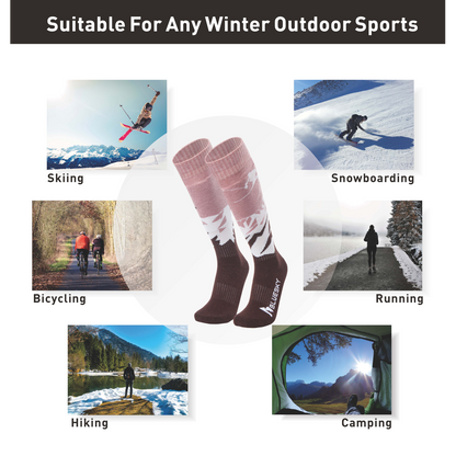 Ski & Snowboard Socks (Pink)