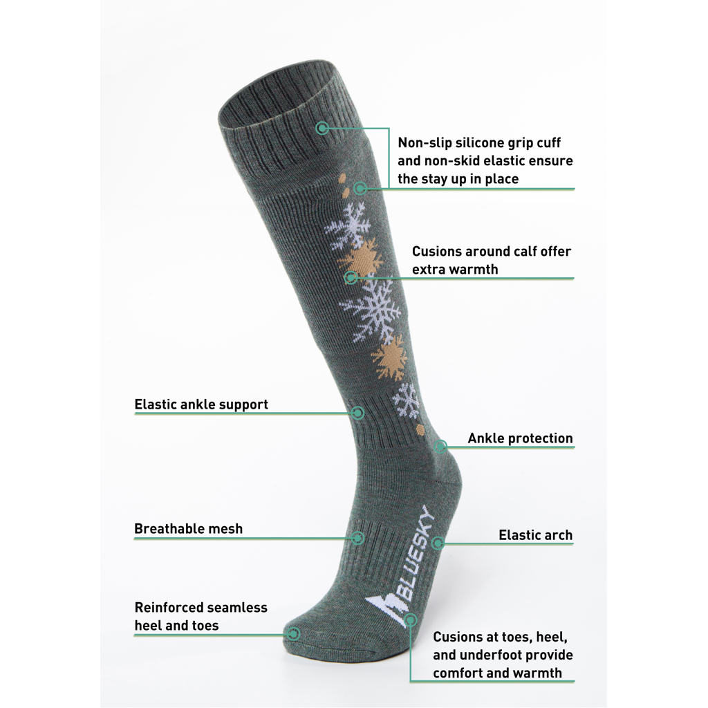 Ski & Snowboard Socks (Green)